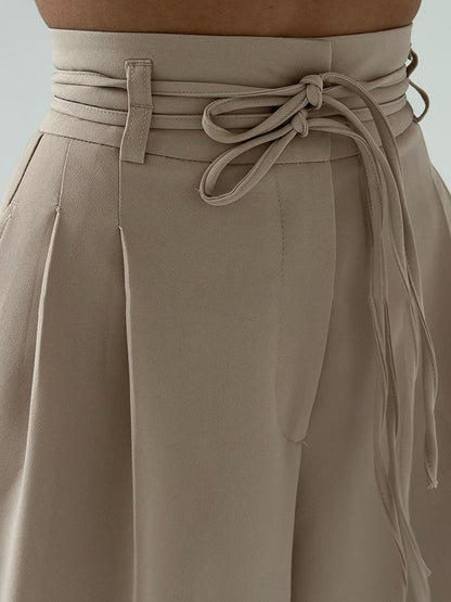 Avenya – pantalon tissé à jambes larges