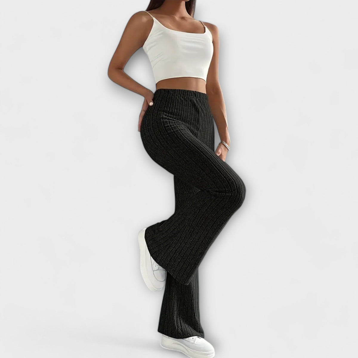 Velara – Pantalon tissé à taille élastique