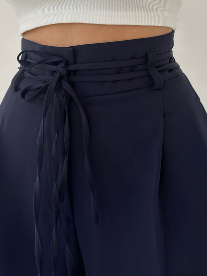 Avenya – pantalon tissé à jambes larges