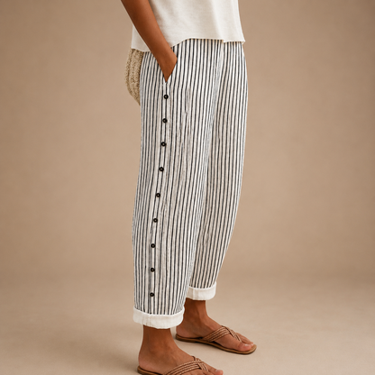 Neraya – pantalon tissé à coupe décontractée