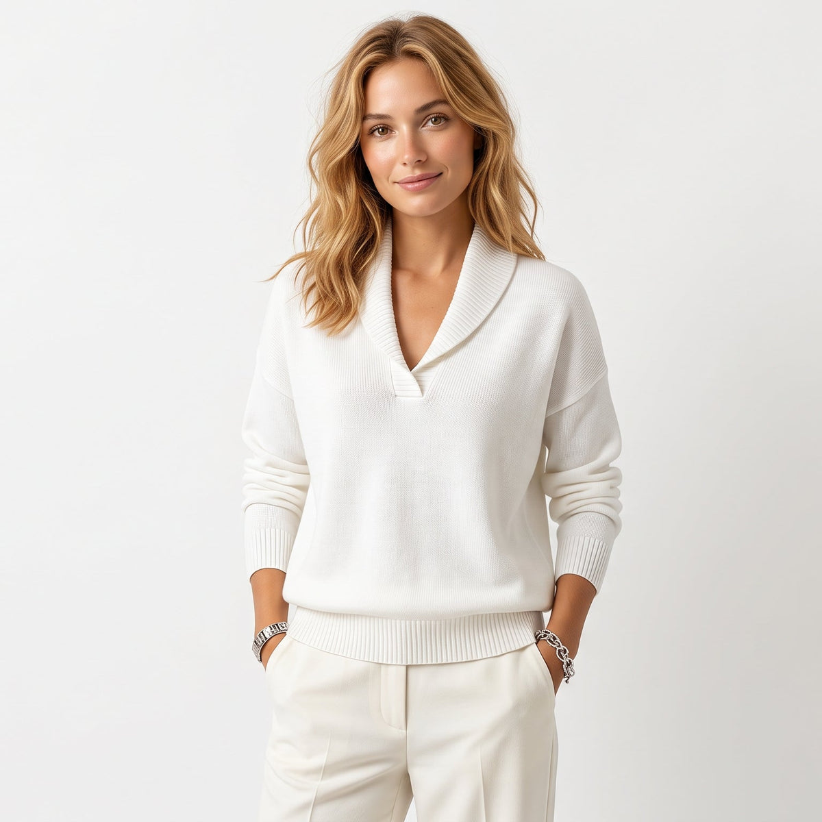 Pullover Chic Col V