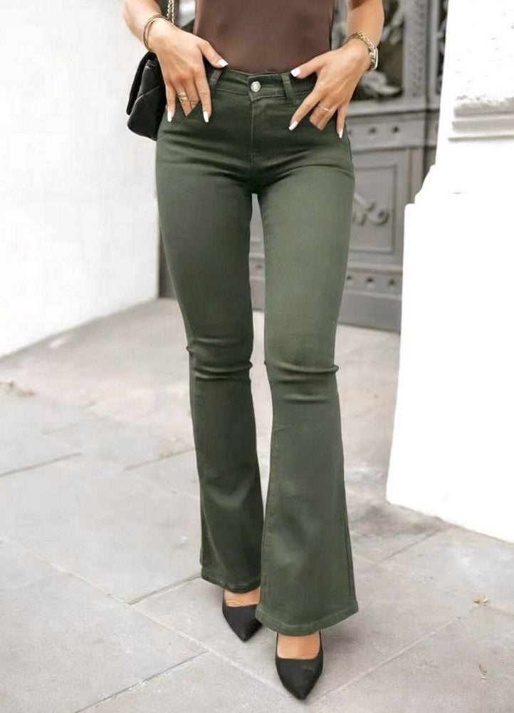 Solyn – Pantalon évasé extensible